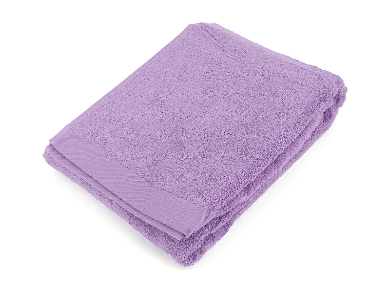 Drap de bain 100x150 cm coton peigné ALBA lila