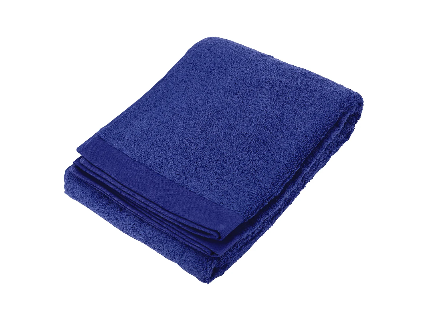 Drap de bain 100x150 cm coton peigné ALBA bleu moyen