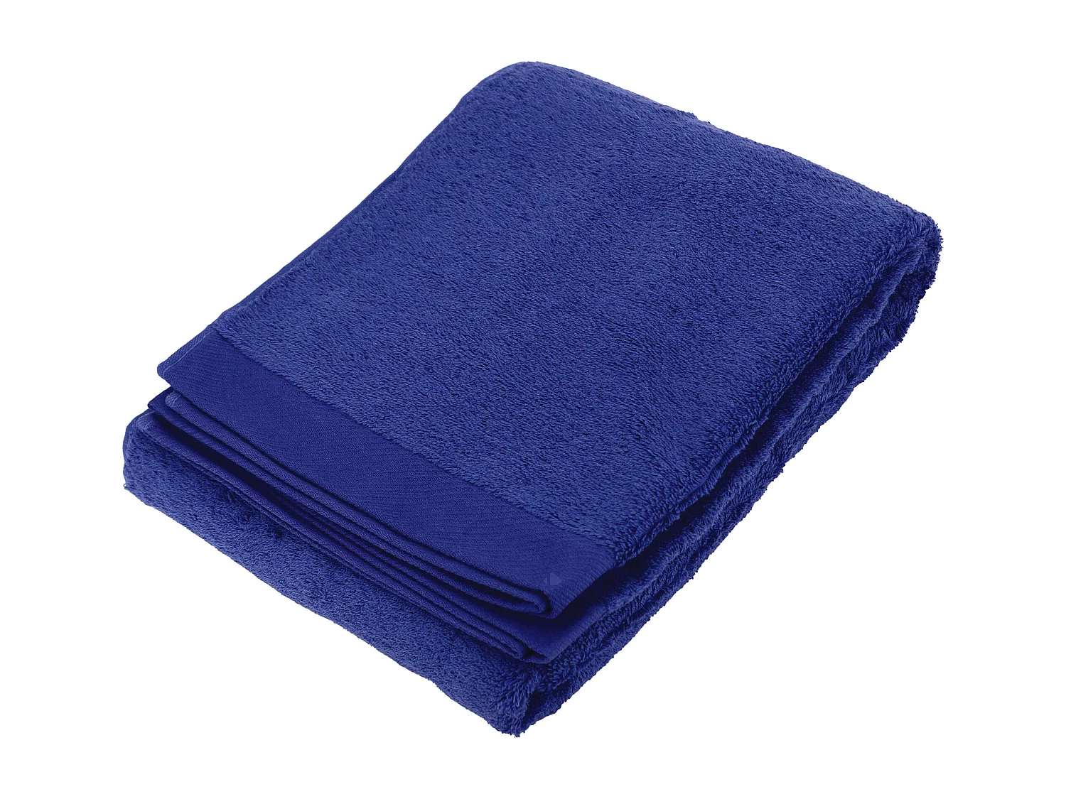 Drap de bain 100x150 cm coton peigné ALBA bleu moyen