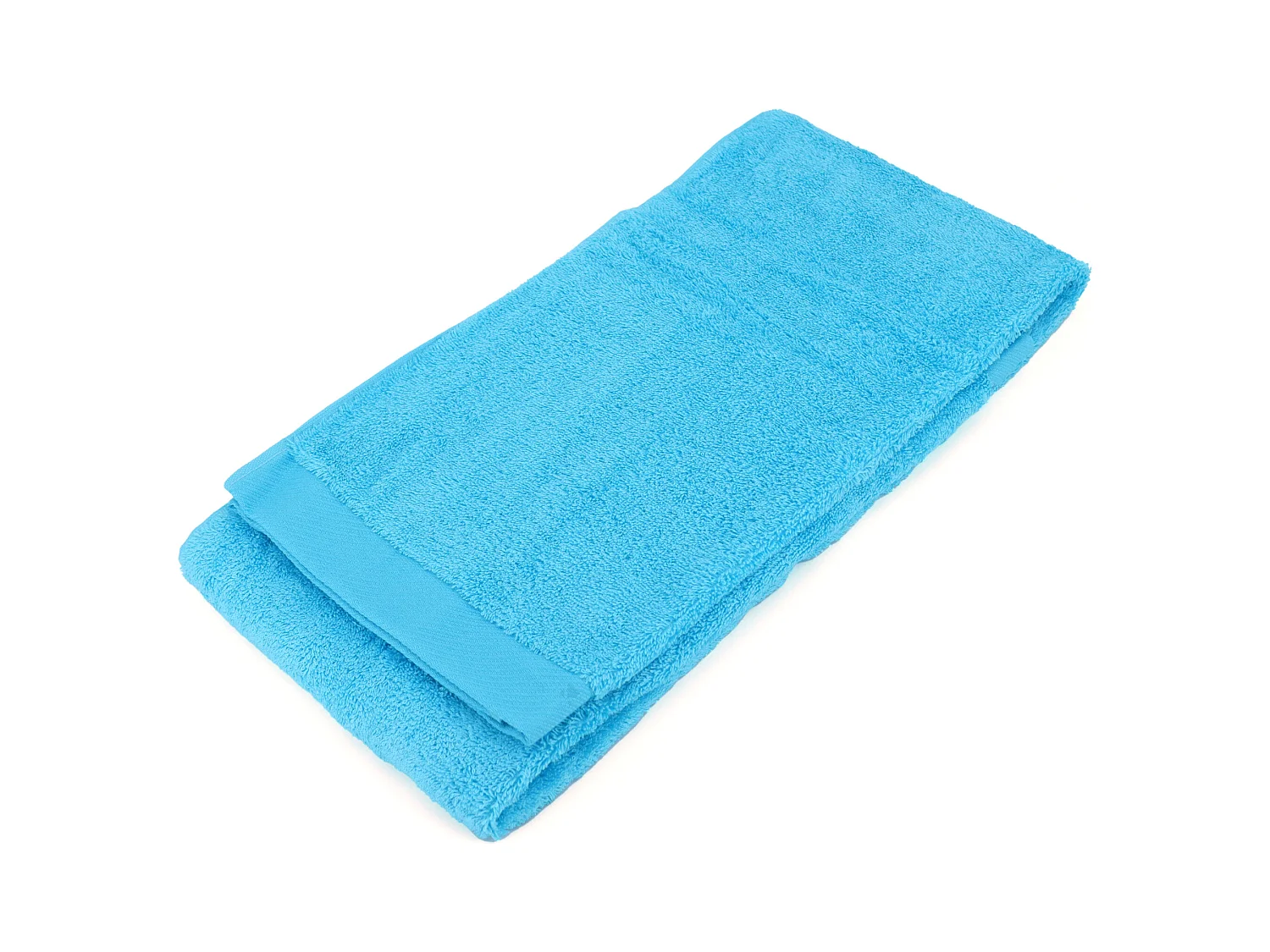 Drap de douche 70x140 cm coton peigné ALBA bleu océan