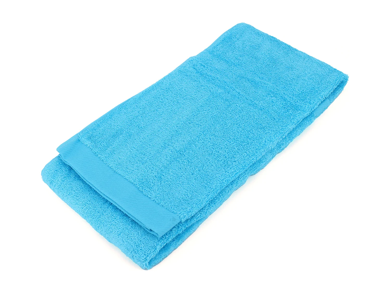 Drap de douche 70x140 cm coton peigné ALBA bleu océan