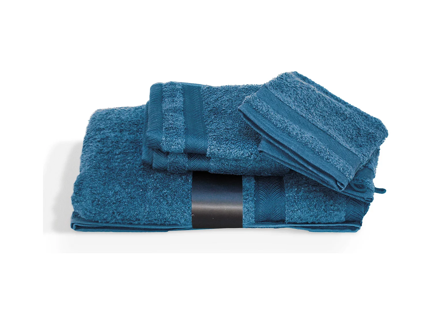 Parure de bain 5 pièces ROYAL CRESENT Bleu Céleste 650 g/m2