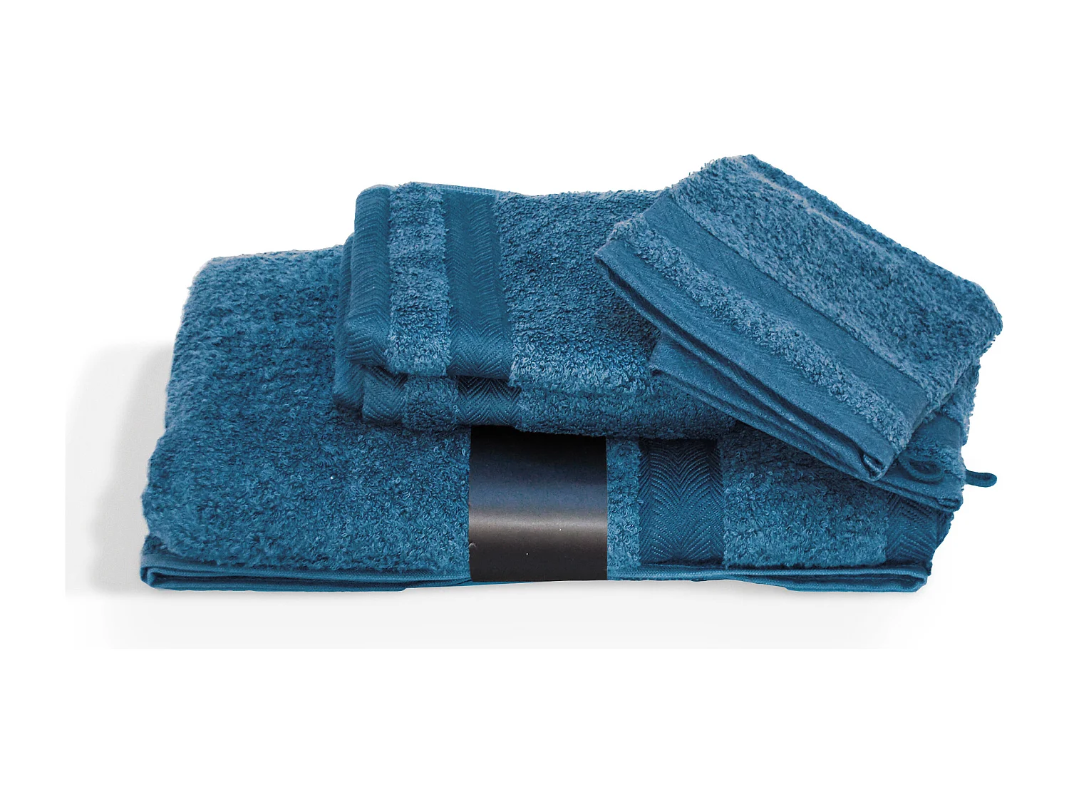 Parure de bain 5 pièces ROYAL CRESENT Bleu Céleste 650 g/m2