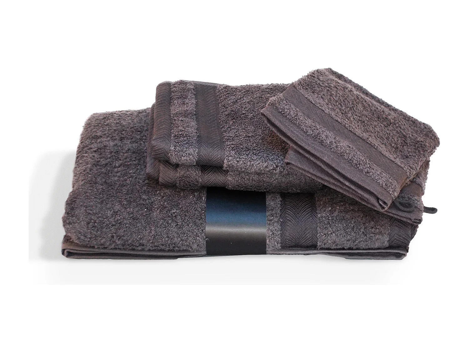 Parure de bain 5 pièces ROYAL CRESENT Acier 650 g/m2