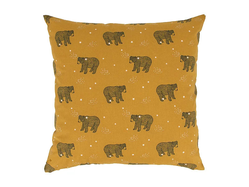Housse de coussin 40x40 cm BALOO marron Or