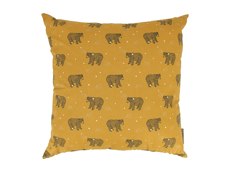 Housse de coussin 50x50 cm BALOO marron Or