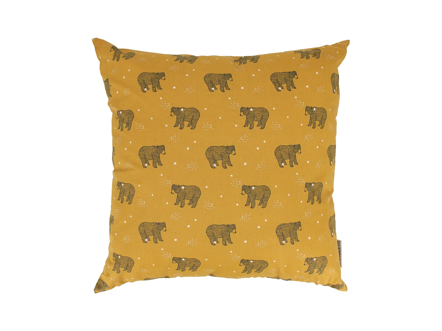 Housse de coussin 50x50 cm BALOO marron Or