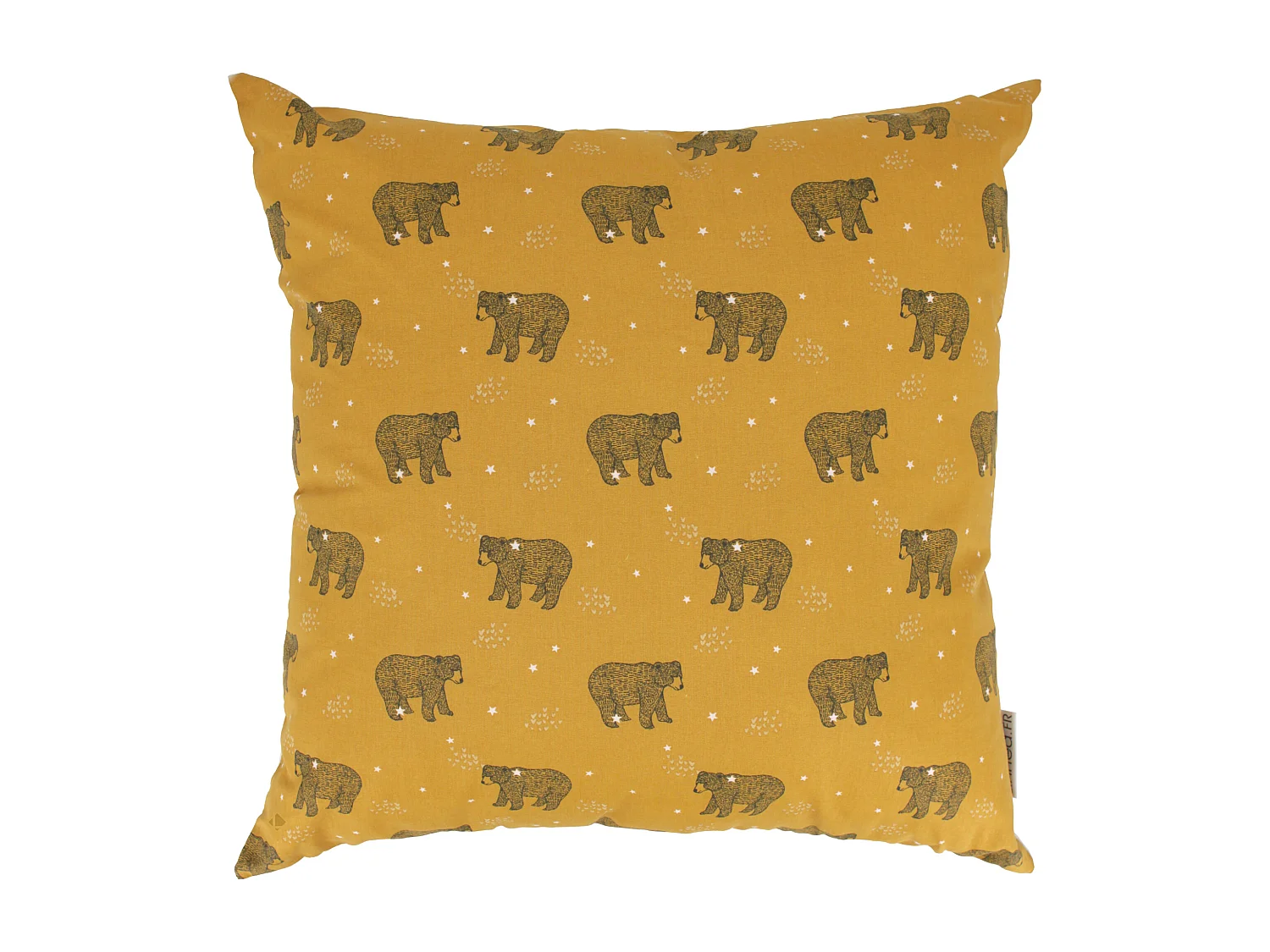 Housse de coussin 50x50 cm BALOO marron Or