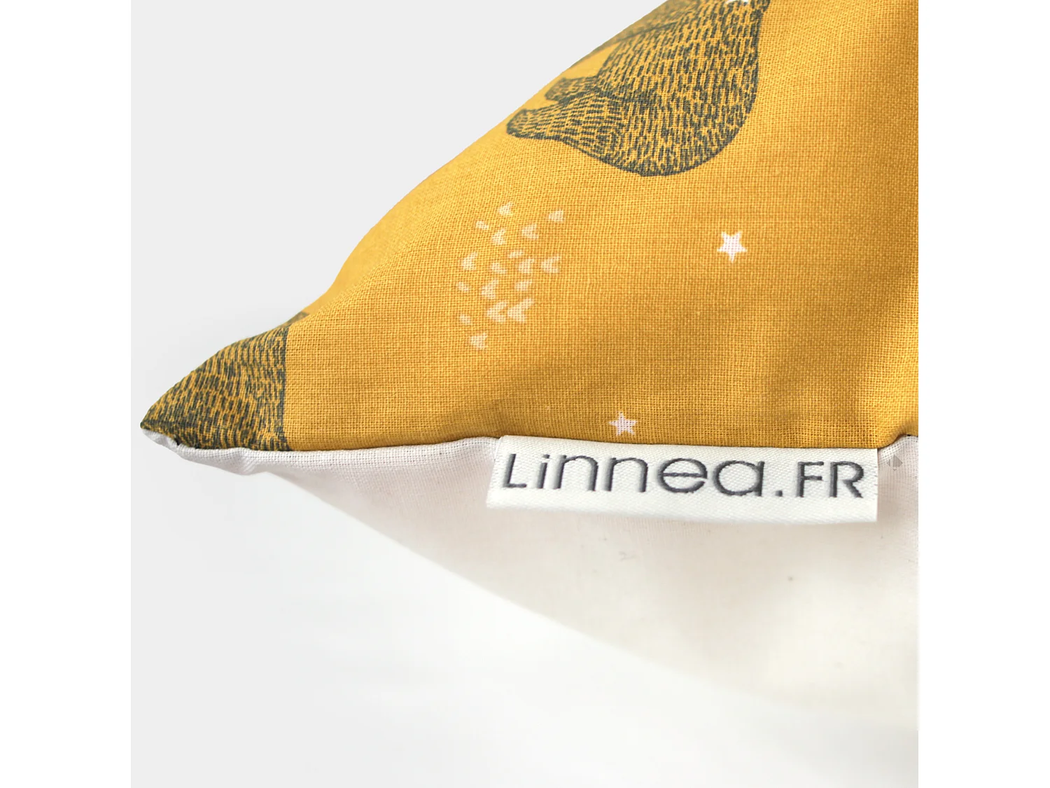 Housse de coussin 50x50 cm BALOO marron Or