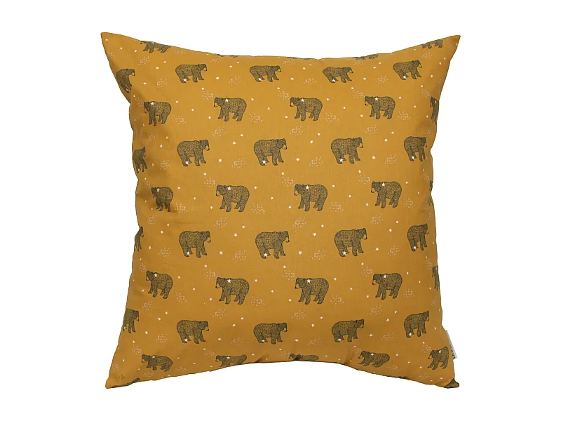 Housse de coussin 60x60 cm BALOO marron Or