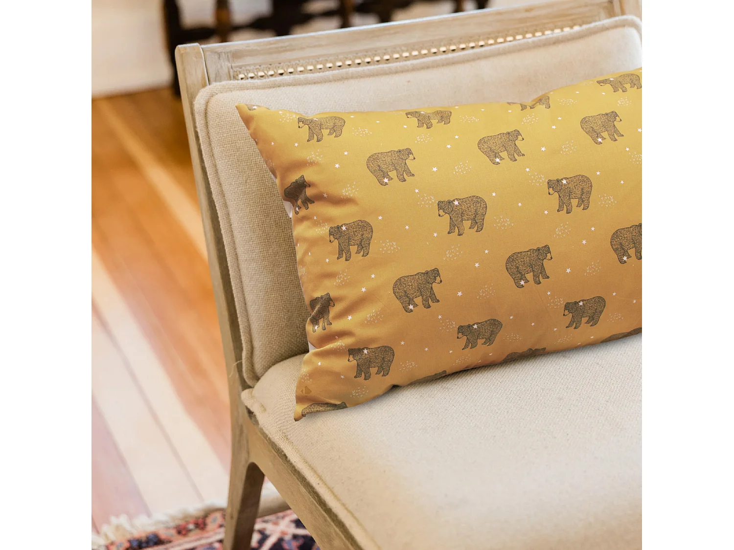 Housse de coussin 60x60 cm BALOO marron Or