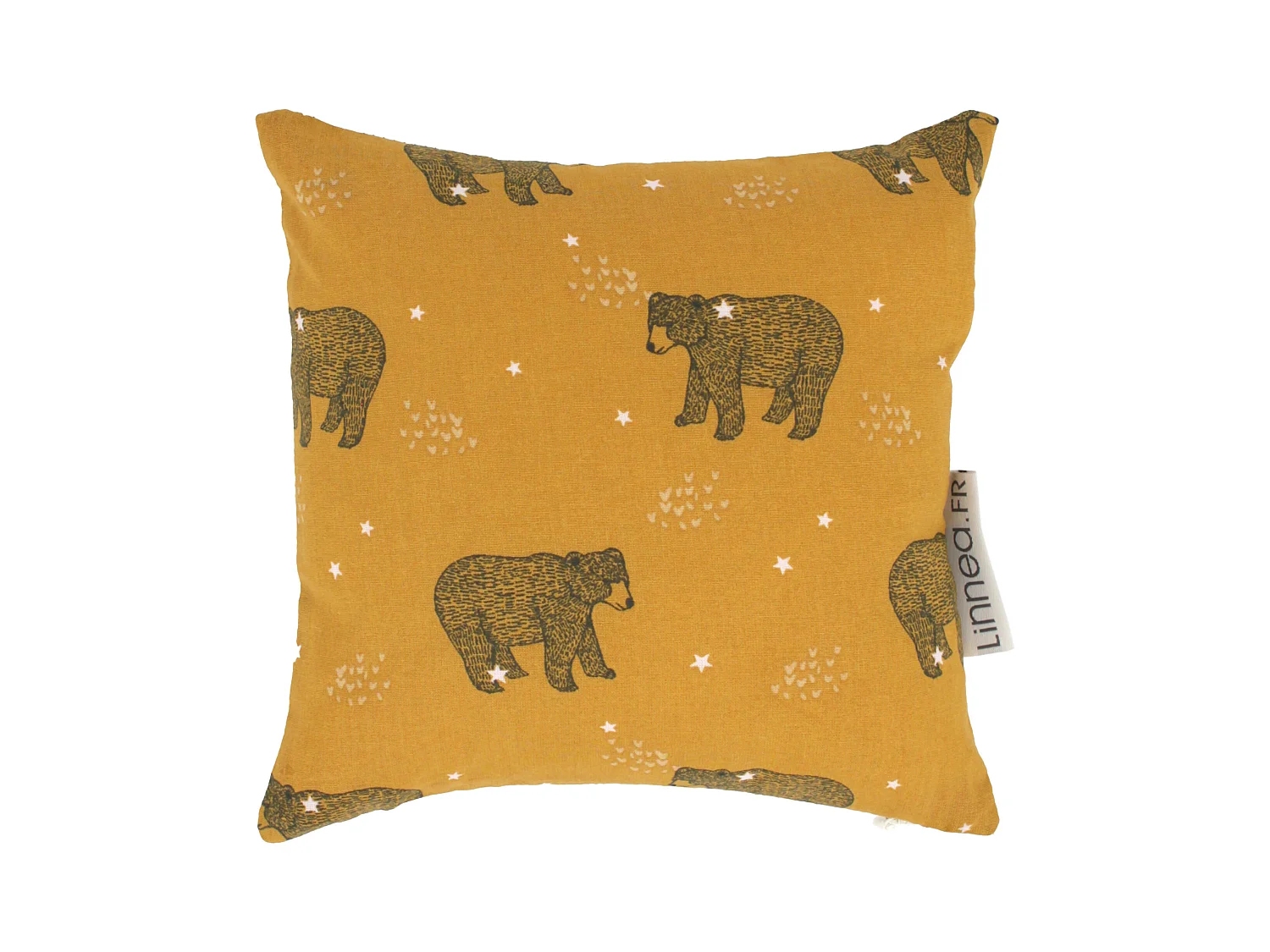 Housse de coussin 20x20 cm BALOO marron Or