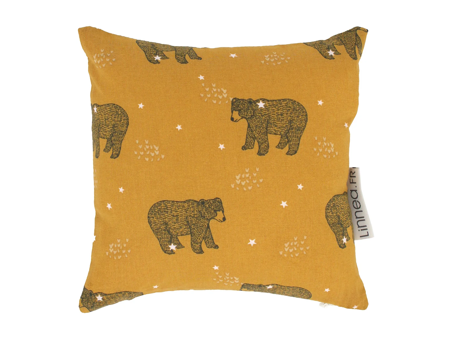 Housse de coussin 20x20 cm BALOO marron Or