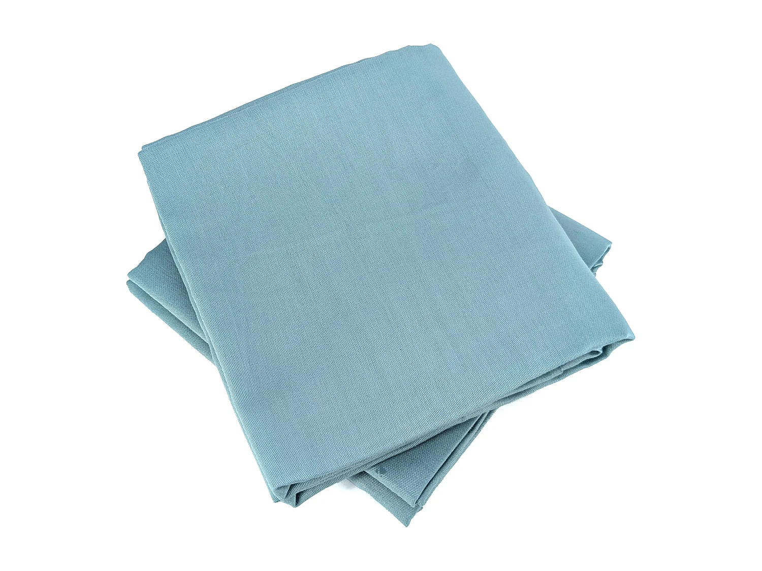 Parure de lit 240x220 cm satin de coton SAPRI vert céladon 3 pièces