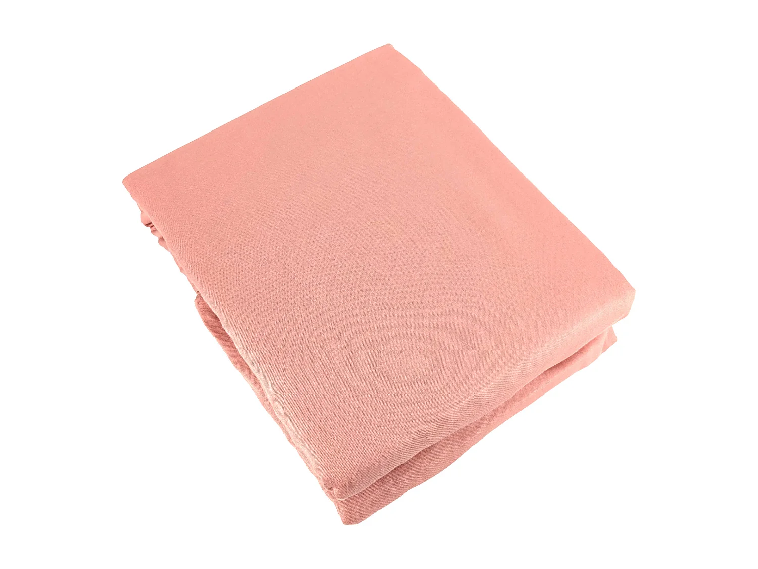 Parure de lit 240x220 cm satin de coton SAPRI rose thé 3 pièces