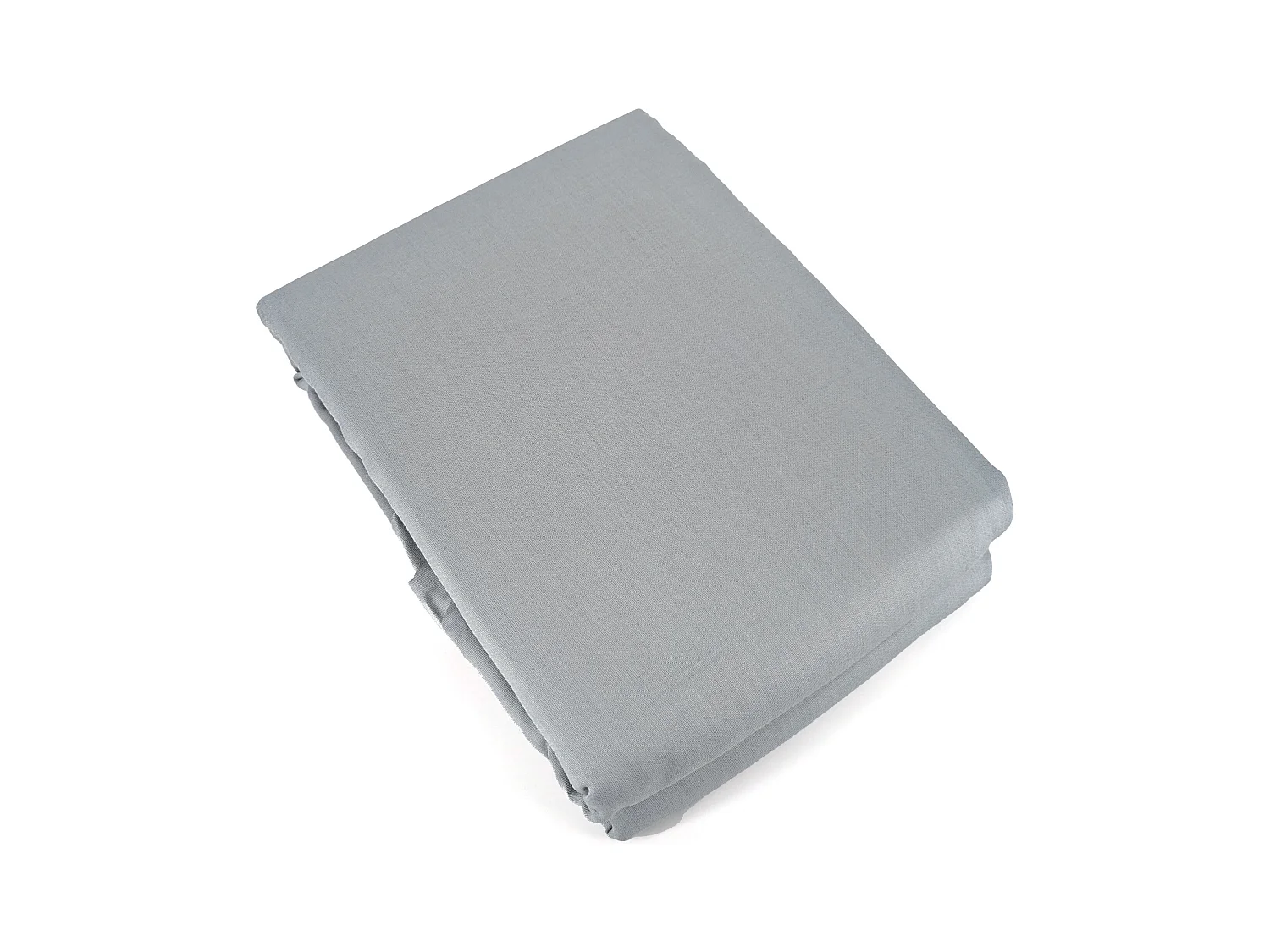 Parure de lit 240x220 cm satin de coton SAPRI gris orage 3 pièces