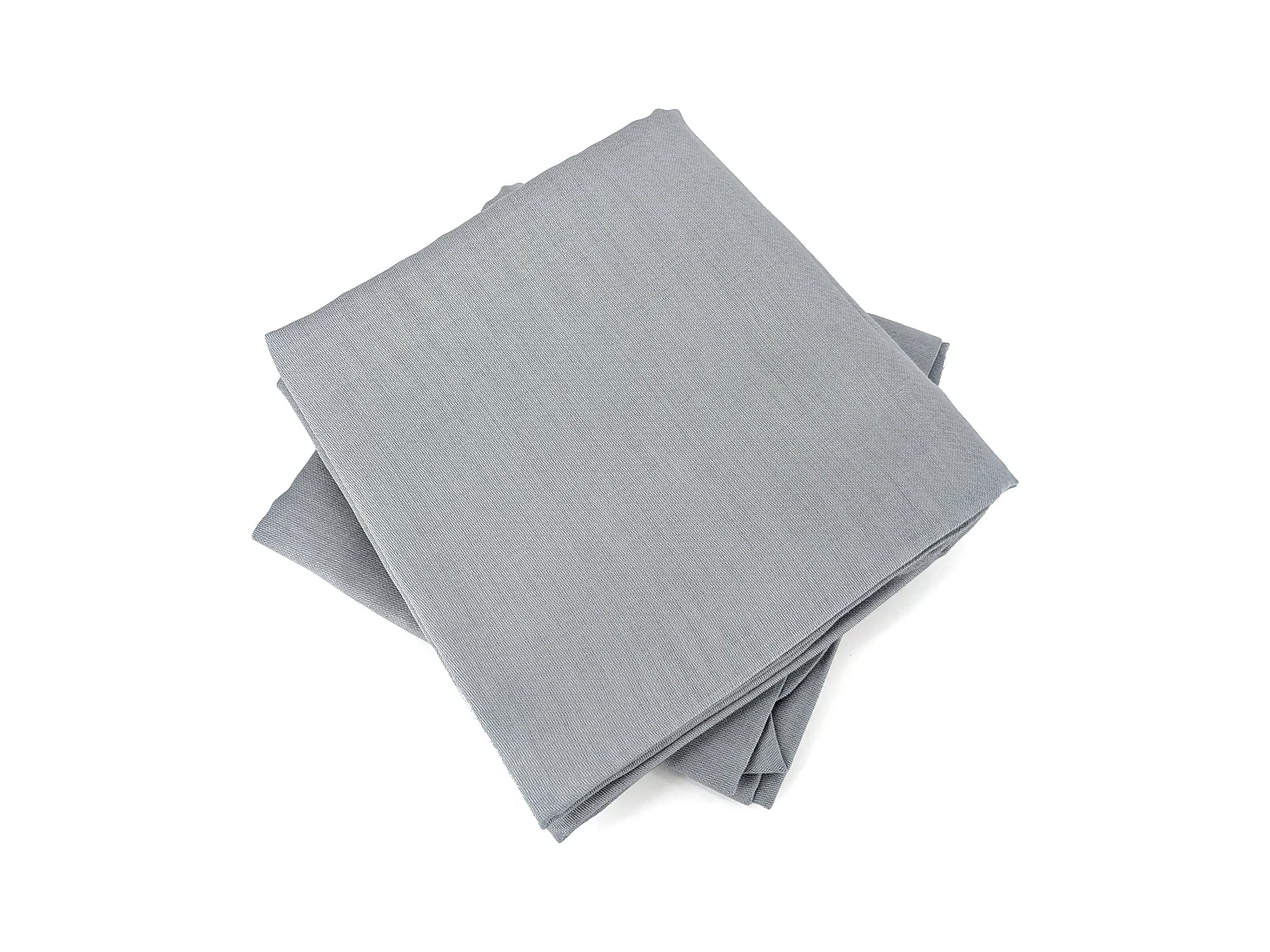 Parure de lit 240x220 cm satin de coton SAPRI gris orage 3 pièces