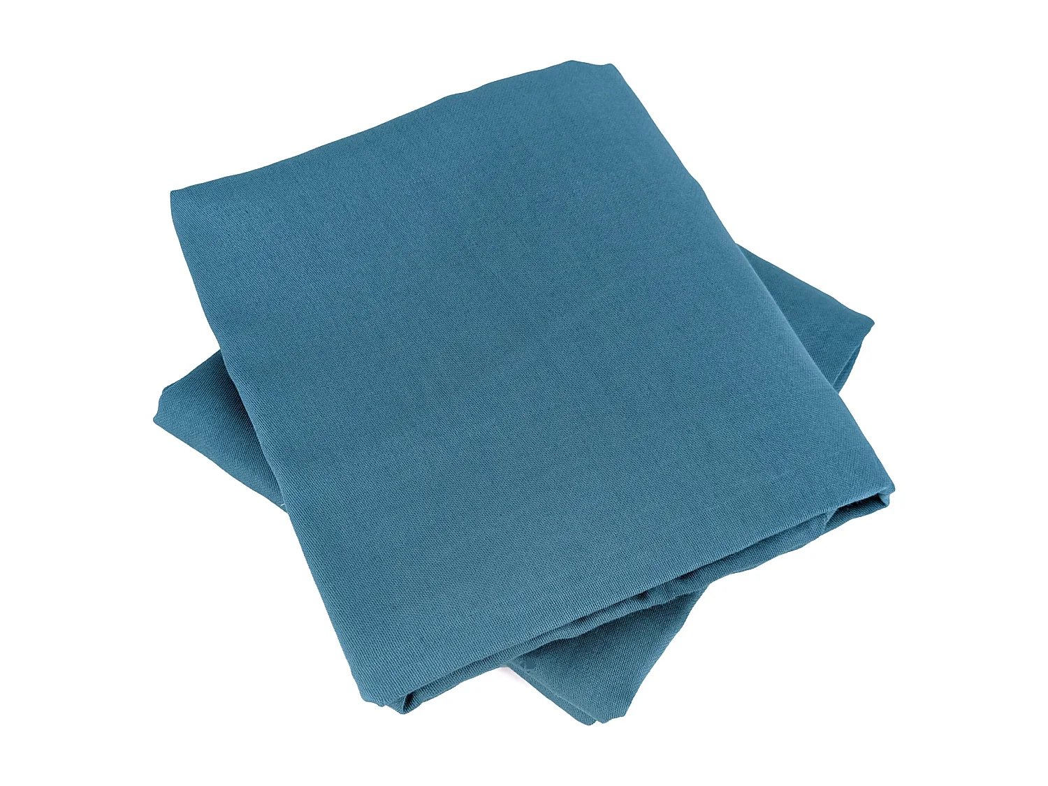 Parure de lit 240x220 cm satin de coton SAPRI vert horizon 3 pièces