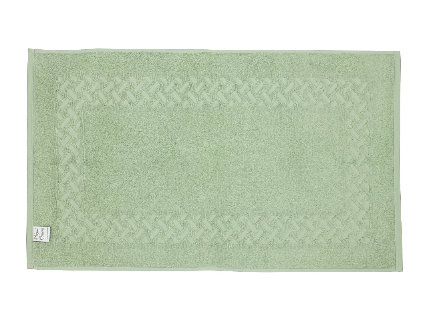Tapis de bain 50x80 cm ROYAL CRESENT Vert Céladon 850 g/m2