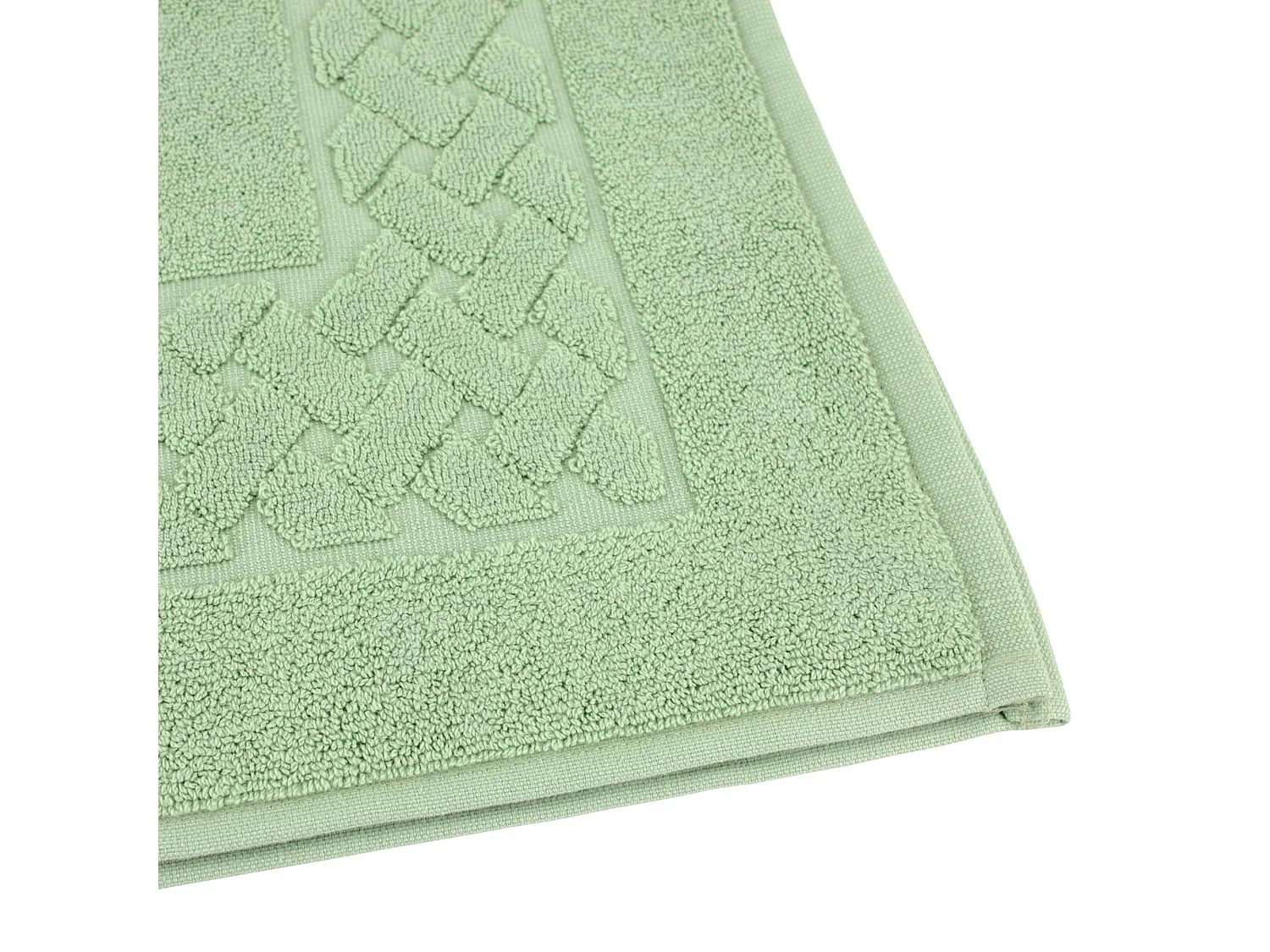 Tapis de bain 50x80 cm ROYAL CRESENT Vert Céladon 850 g/m2
