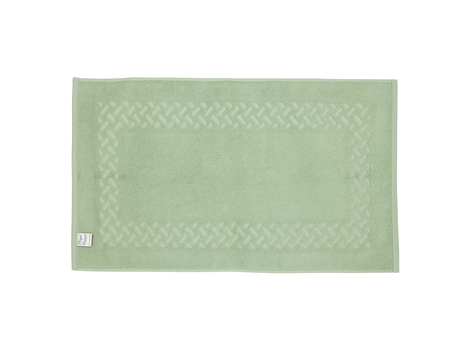 Tapis de bain 50x80 cm ROYAL CRESENT Vert Céladon 850 g/m2