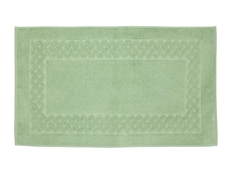 Tapis de bain 50x80 cm ROYAL CRESENT Vert Céladon 850 g/m2