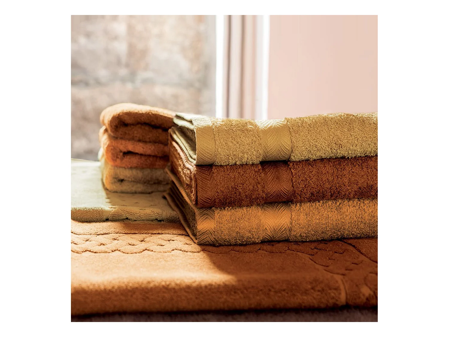 Tapis de bain 50x80 cm ROYAL CRESENT Jaune Quartz 850 g/m2