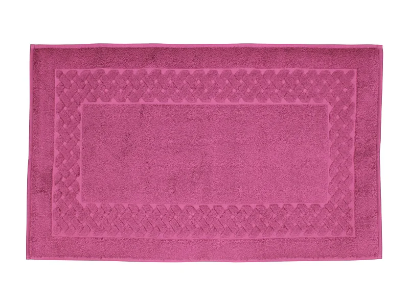 Tapis de bain 50x80 cm ROYAL CRESENT Rose Vin 850 g/m2