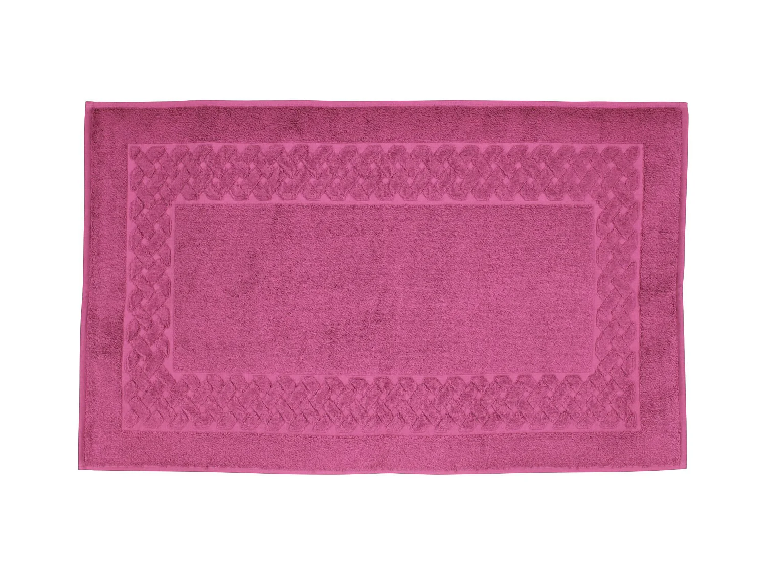 Tapis de bain 50x80 cm ROYAL CRESENT Rose Vin 850 g/m2