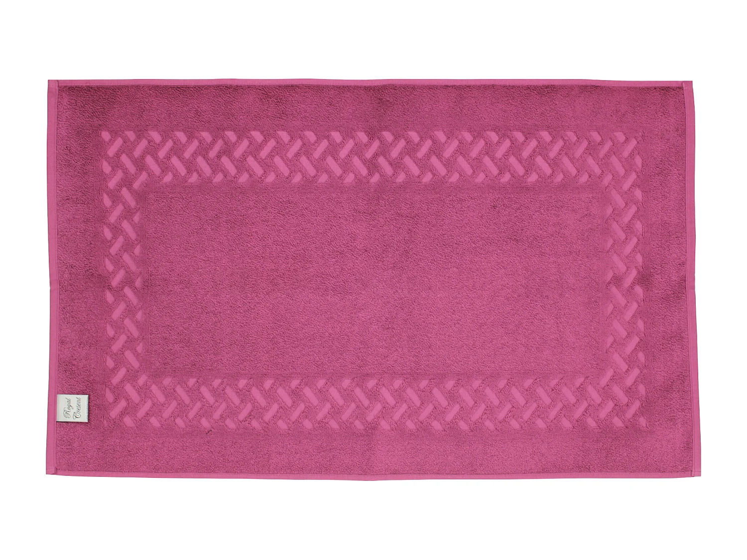 Tapis de bain 50x80 cm ROYAL CRESENT Rose Vin 850 g/m2