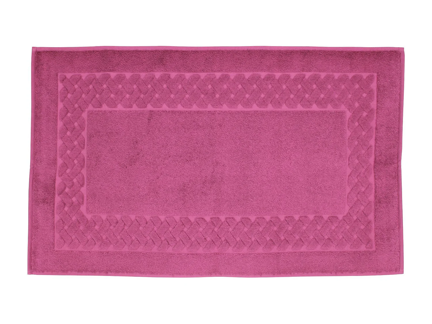 Tapis de bain 50x80 cm ROYAL CRESENT Rose Vin 850 g/m2