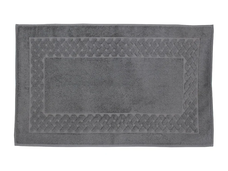 Tapis de bain 50x80 cm ROYAL CRESENT Gris Acier 850 g/m2