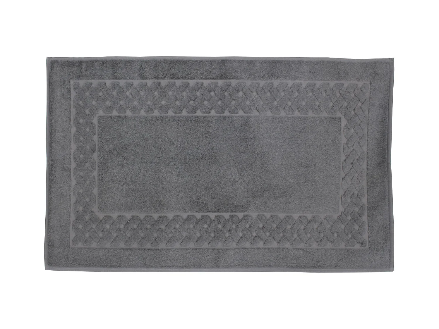 Tapis de bain 50x80 cm ROYAL CRESENT Gris Acier 850 g/m2