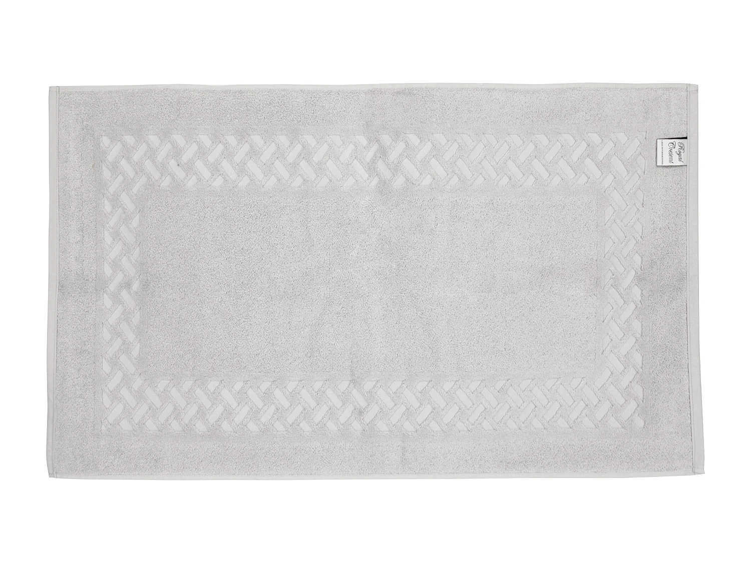 Tapis de bain 50x80 cm ROYAL CRESENT Gris Platine 850 g/m2