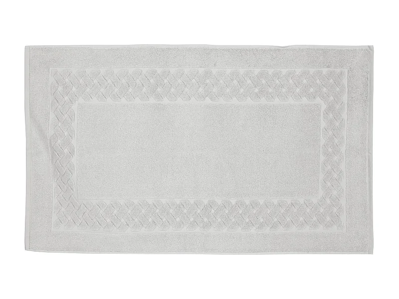 Tapis de bain 50x80 cm ROYAL CRESENT Gris Platine 850 g/m2