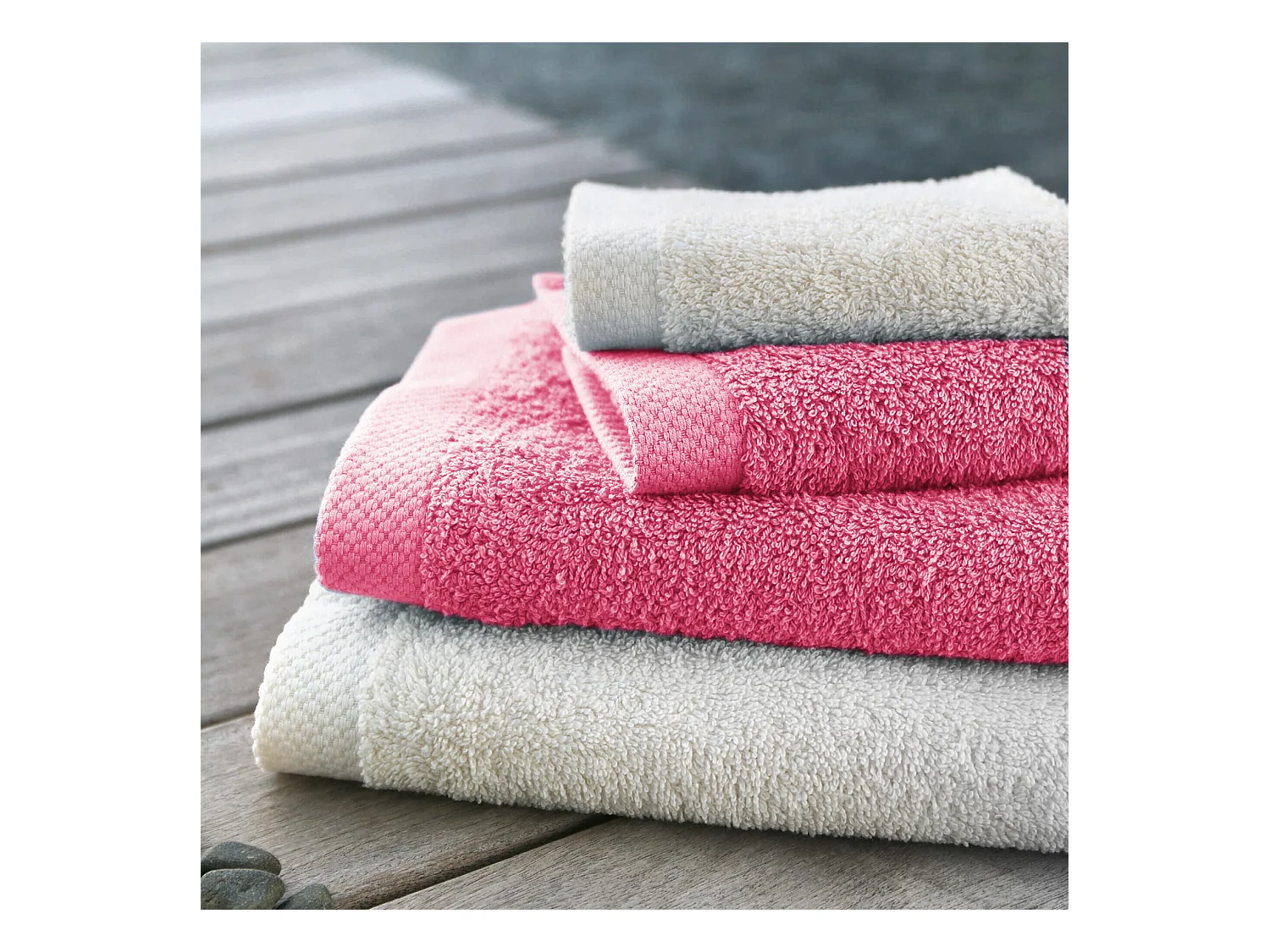 Drap de douche 70x140 cm PURE Fraise 550 g/m2