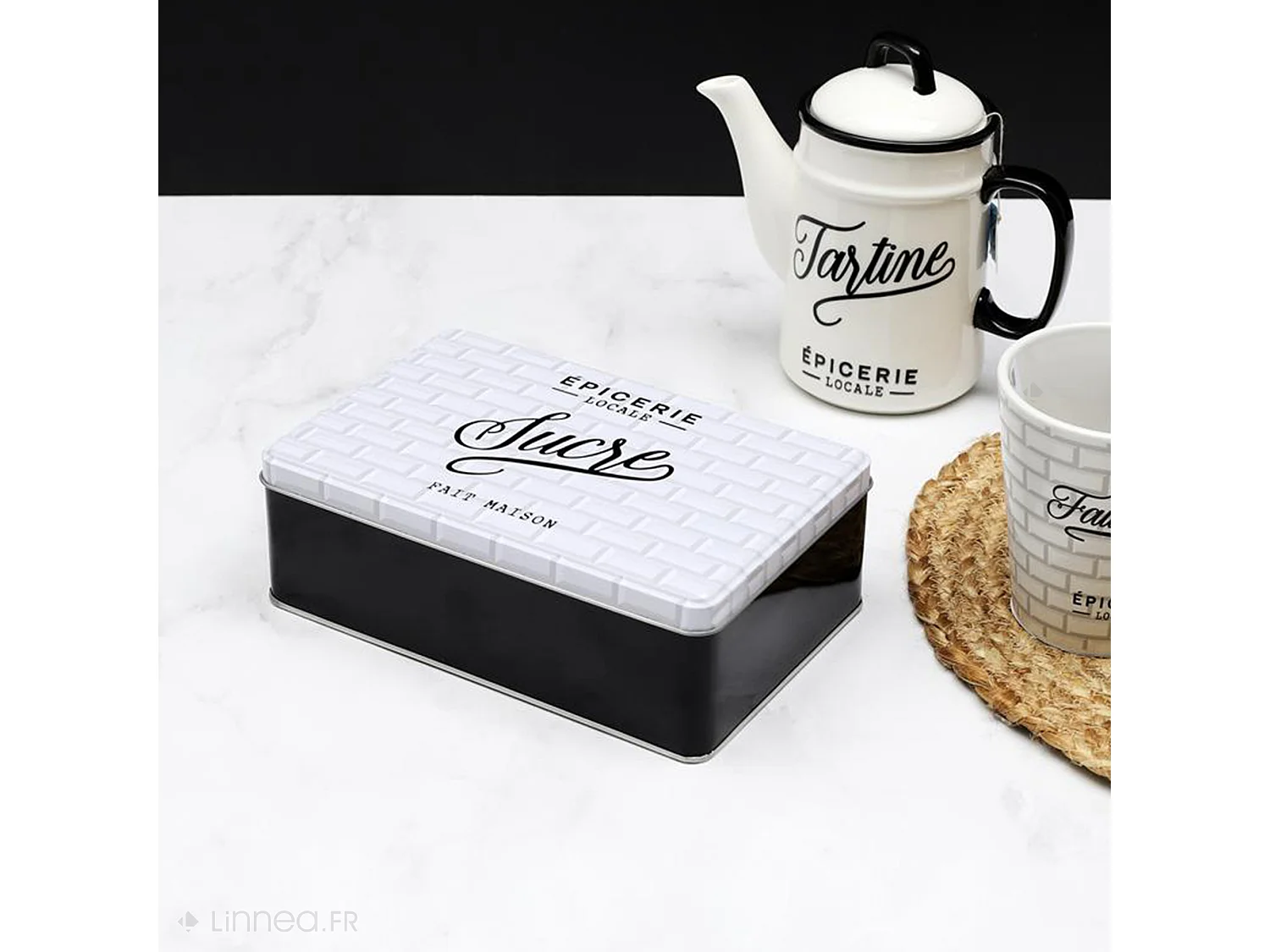 Boite de rangement sucre 20x8x6 cm BROOKLYN