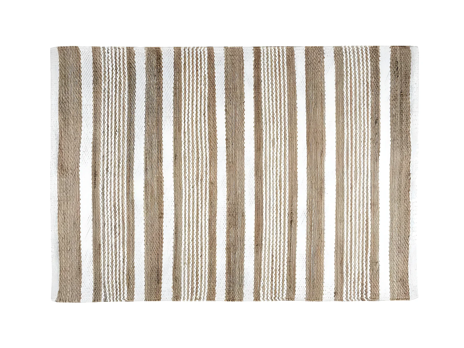 Tapis aldabra beige et blanc 60 x 90 cm