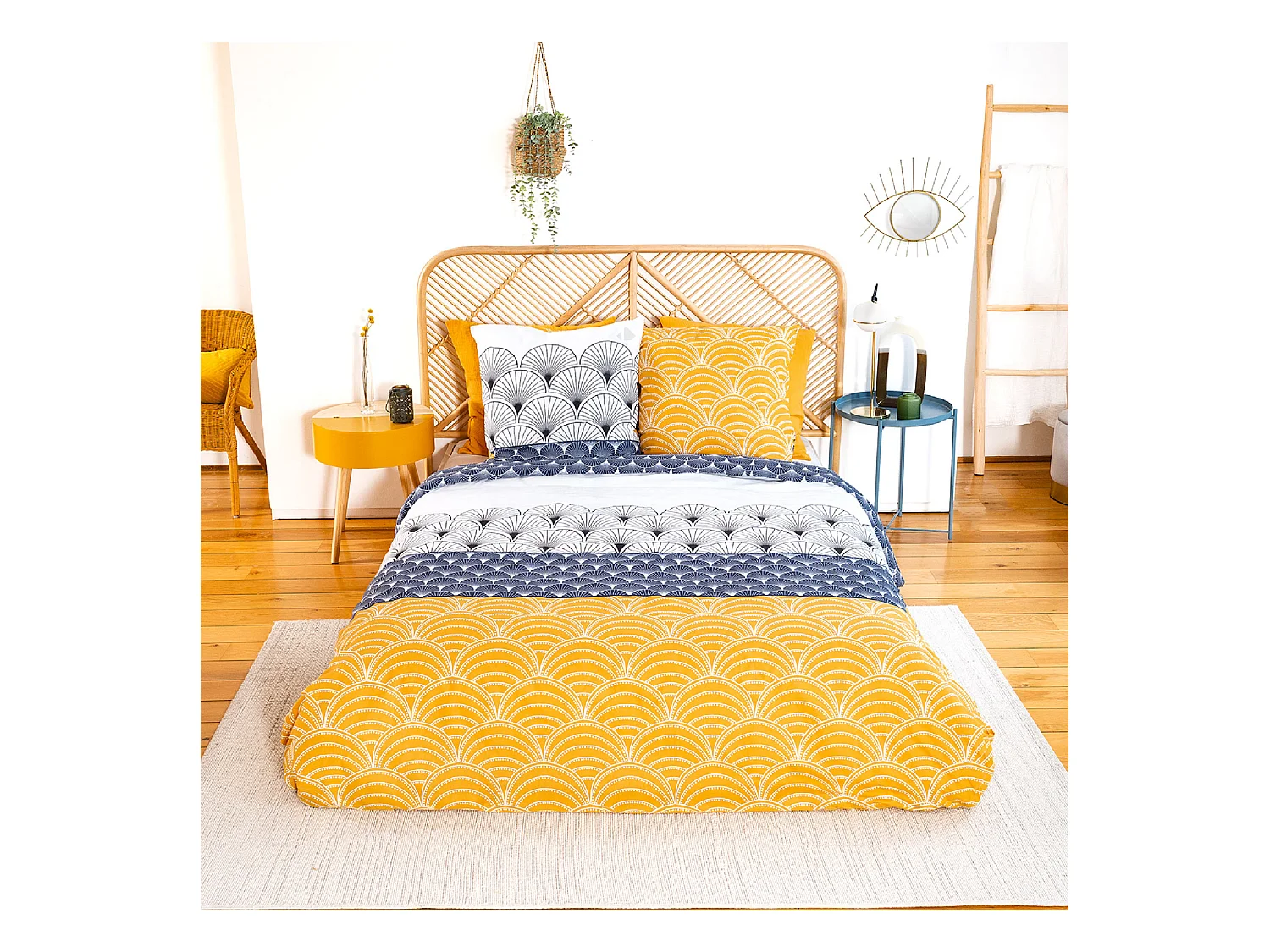 Parure de lit 240x220 cm coton KERITA multicolore