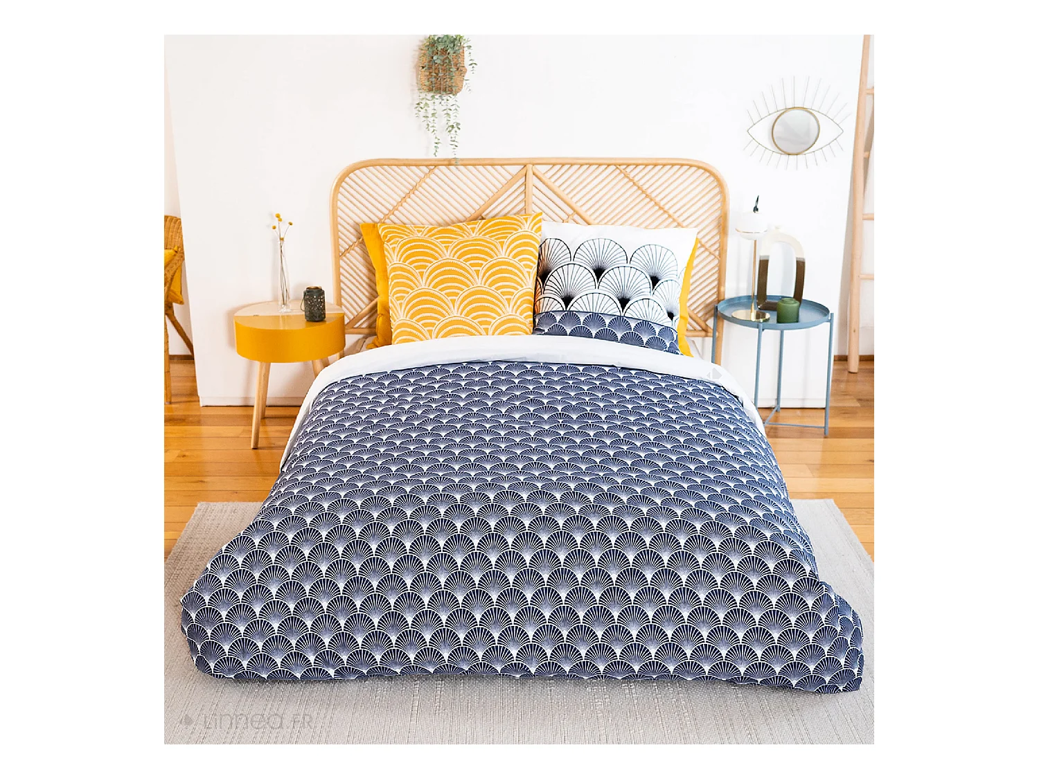 Parure de lit 240x220 cm coton KERITA multicolore