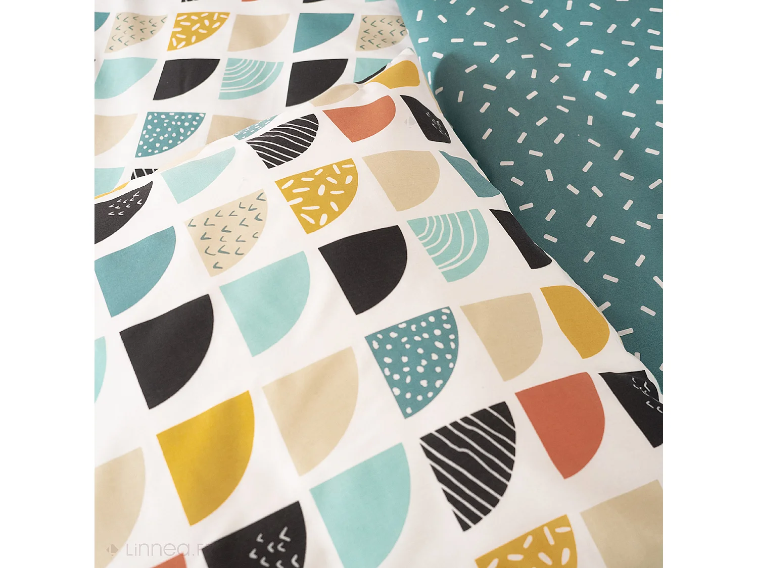 Parure de lit 200x200 cm mixte BLUE bleu