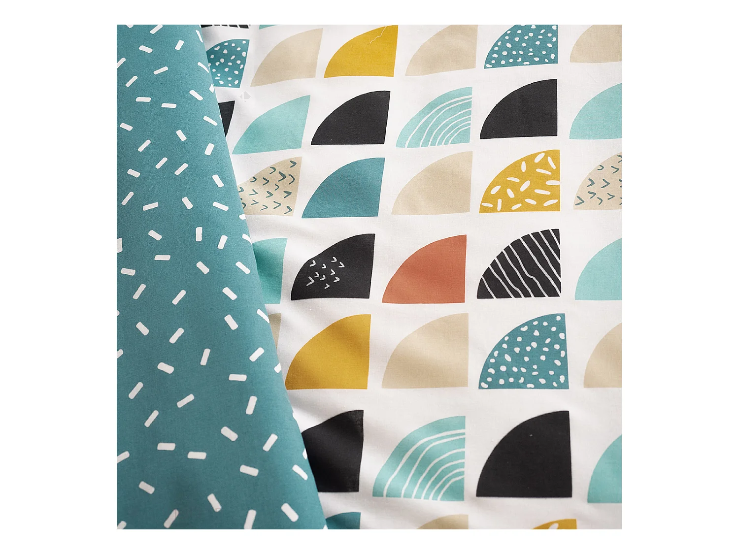 Parure de lit 240x220 cm mixte BLUE bleu