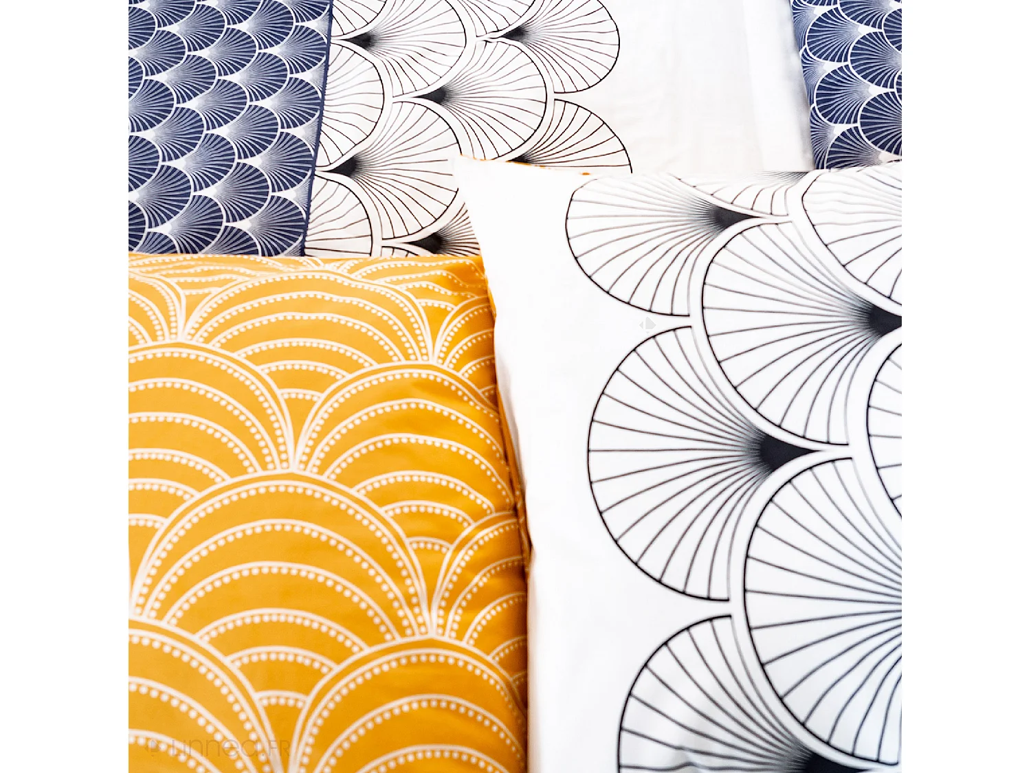 Parure de lit 200x200 cm coton KERITA multicolore
