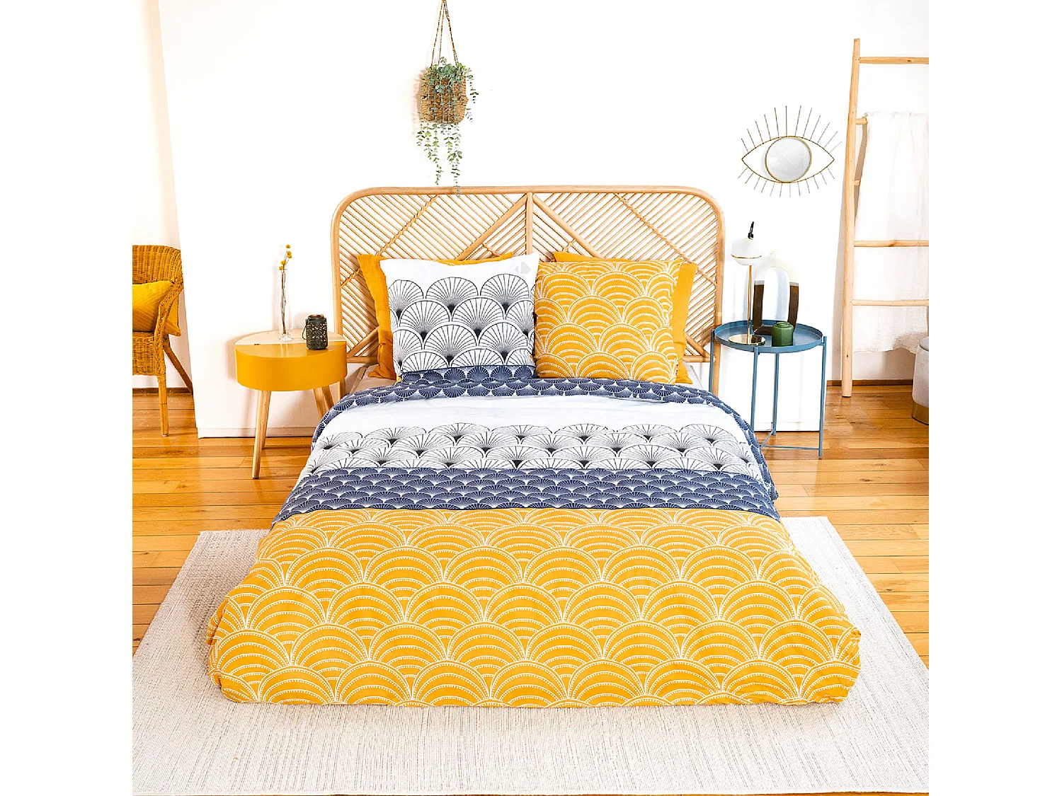 Parure de lit 260x240 cm coton KERITA multicolore