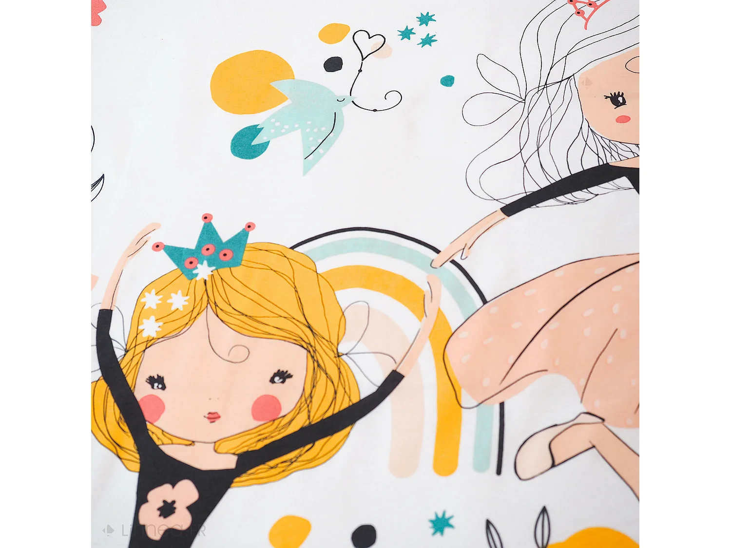 Parure de lit 140x200 cm mixte LOLA rose