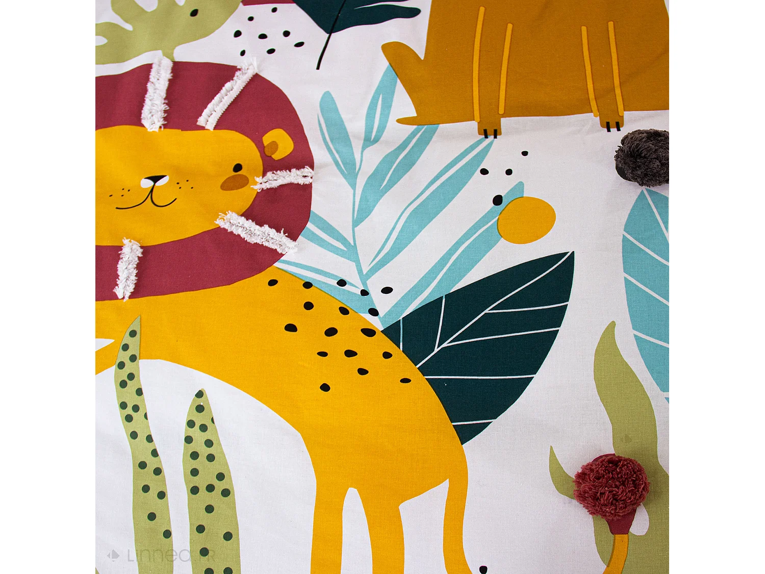 Parure de lit 140x200 cm coton TANZANIA vert