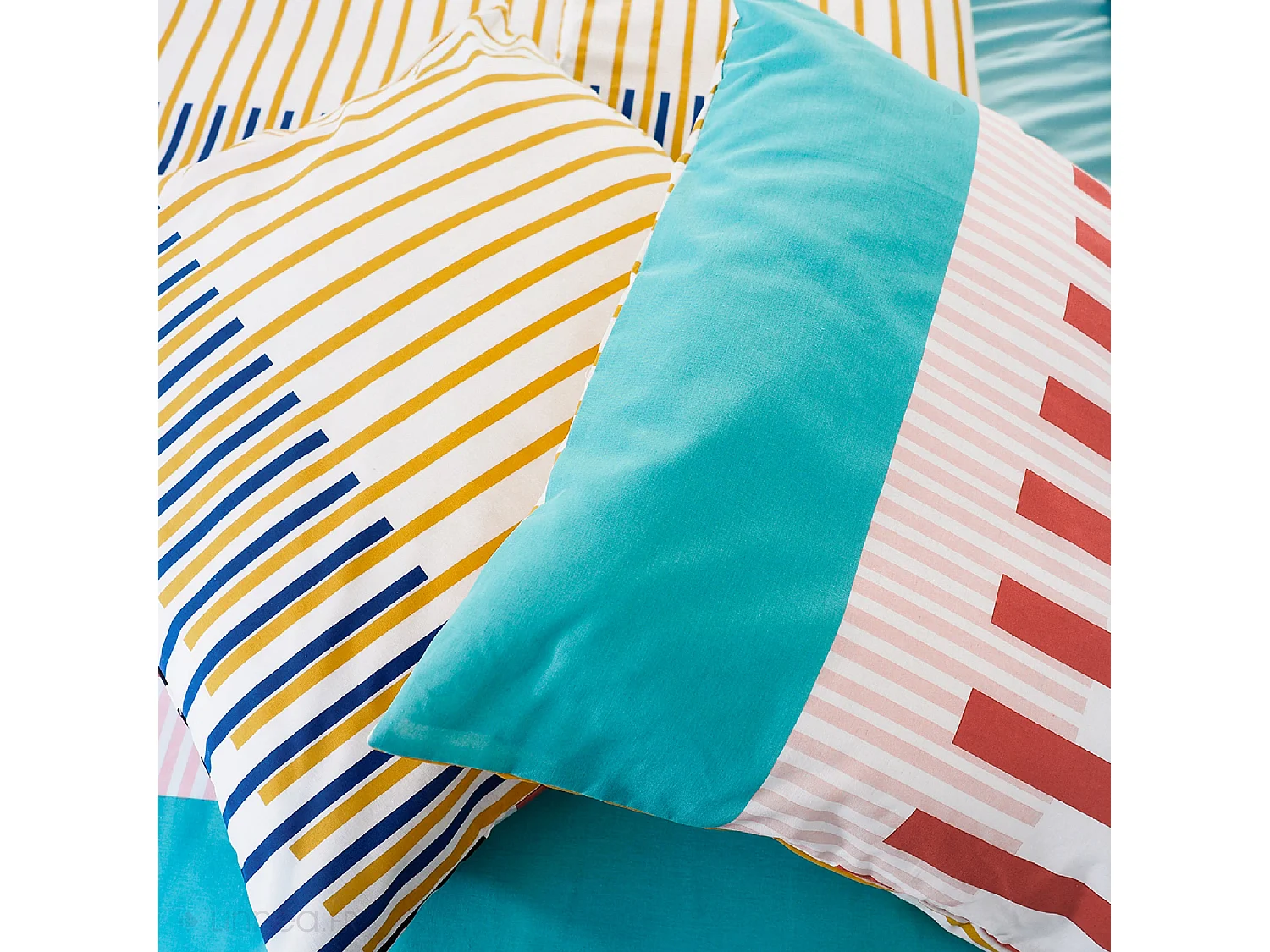 Parure de lit 240x220 cm mixte CHRIS multicolore