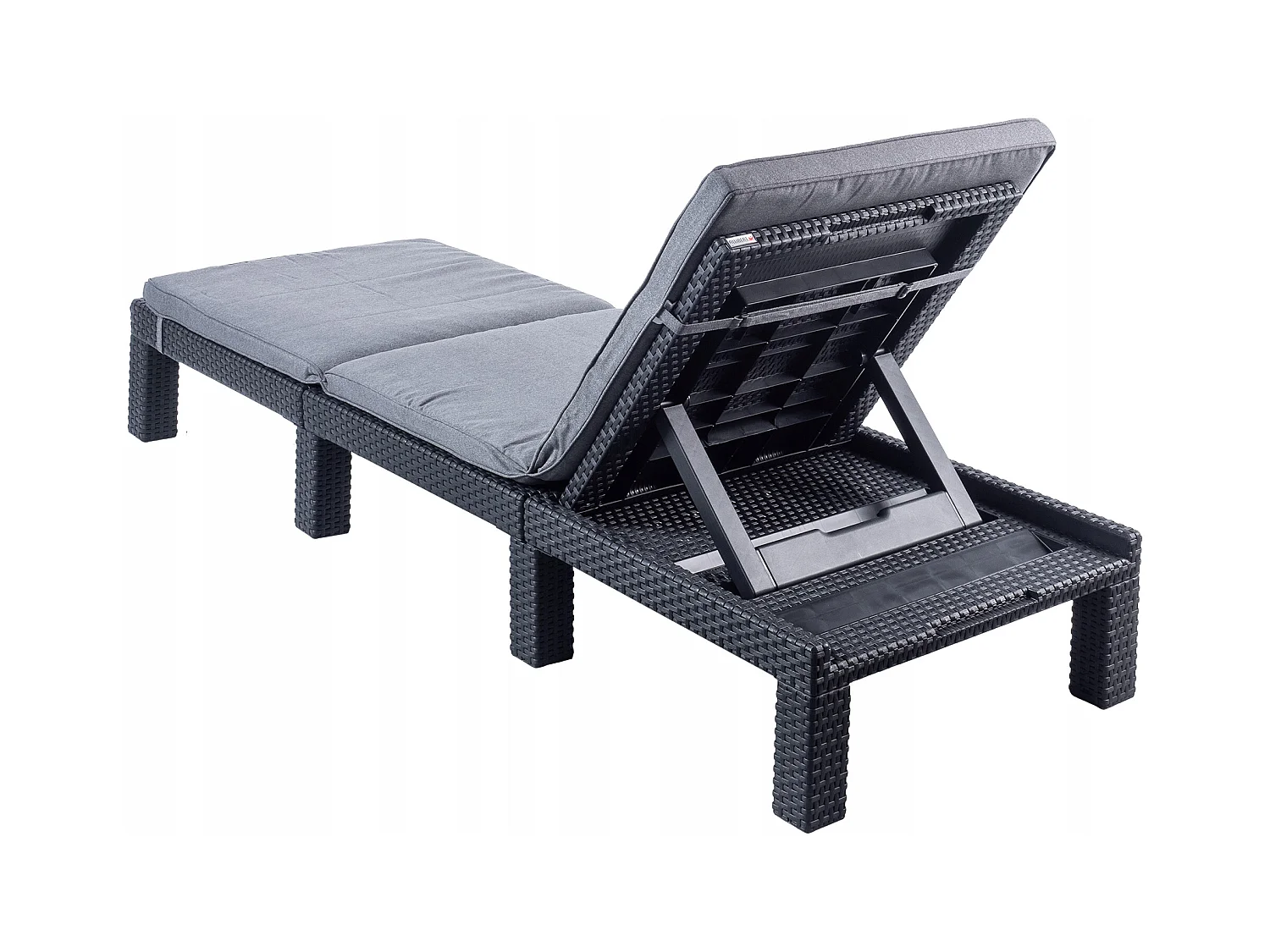 Chaise longue avec coussin Daytona Graphite