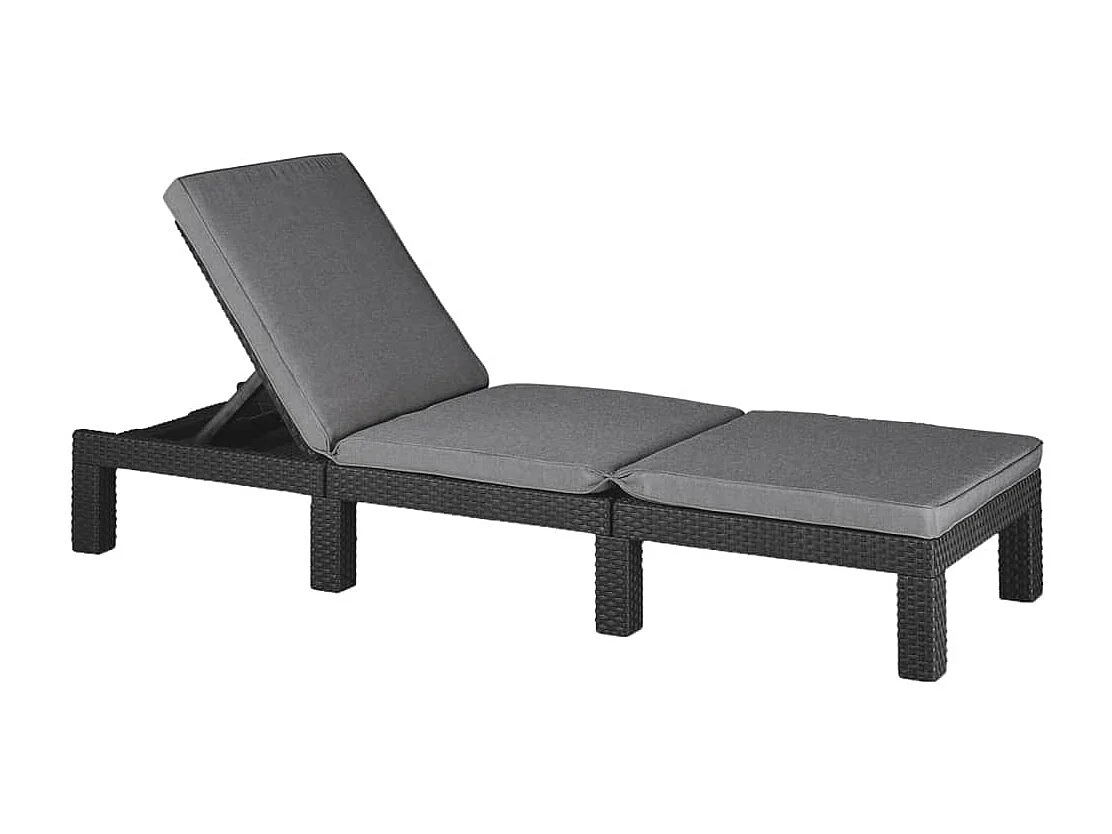 Sonnenliege mit Auflage Daytona Graphit
