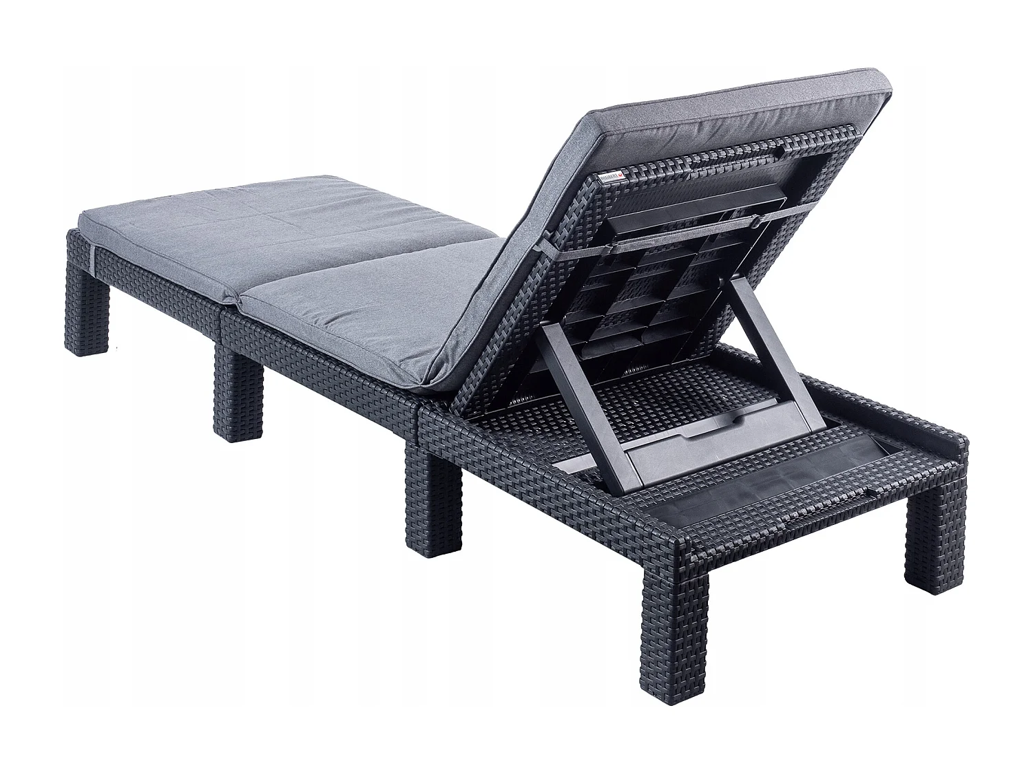 Sonnenliege mit Auflage Daytona Graphit